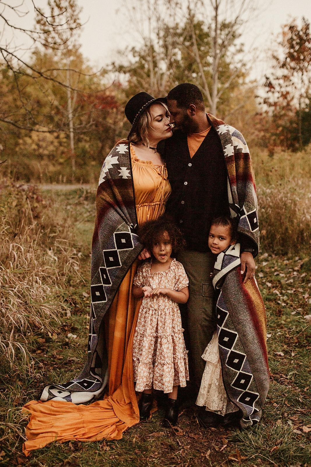 🍂 Golden Hour Moments: A Cozy Fall Family Session in Hamilton, Ontario